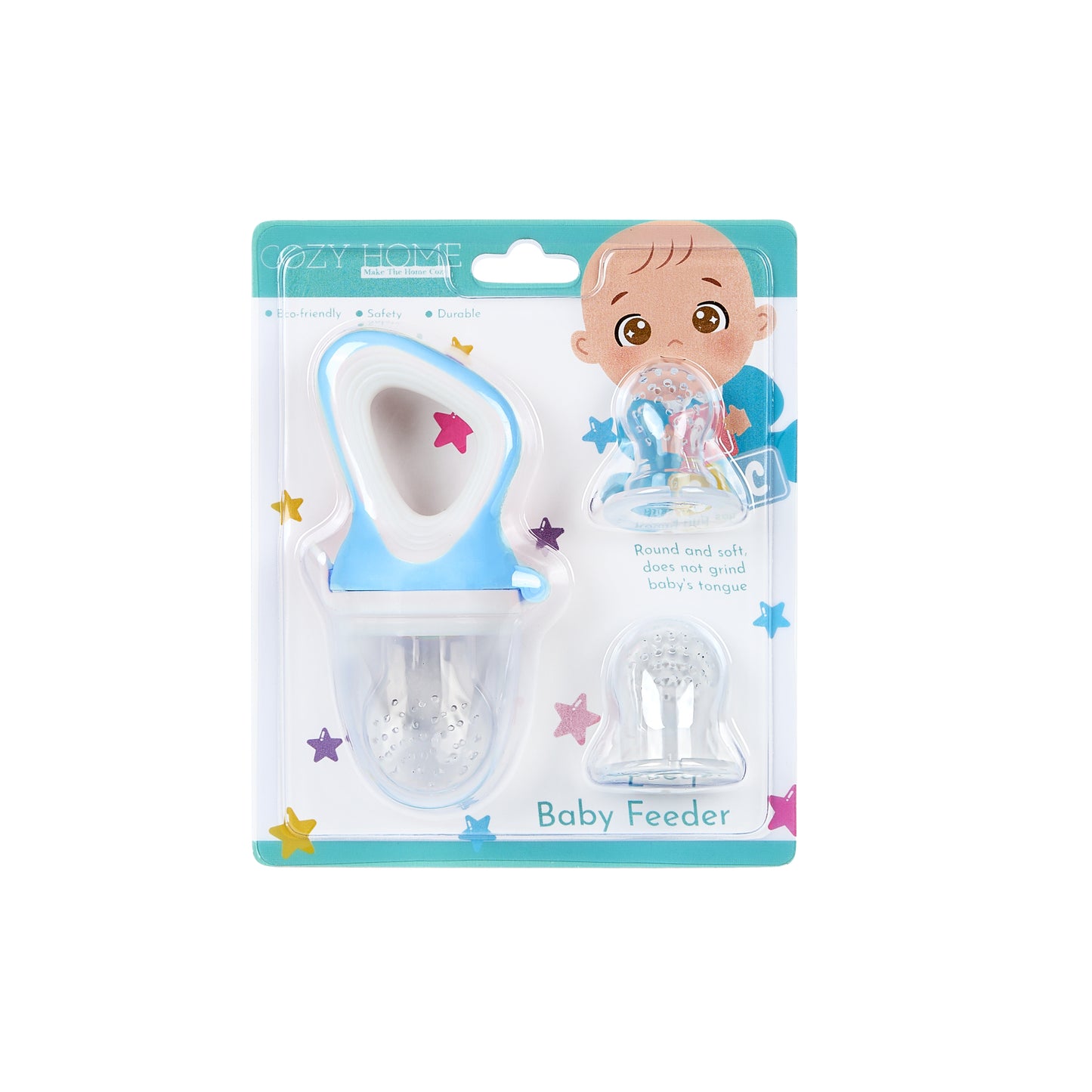 Cozy Home Fancy Baby Teether Fruit Feeder (Blue)