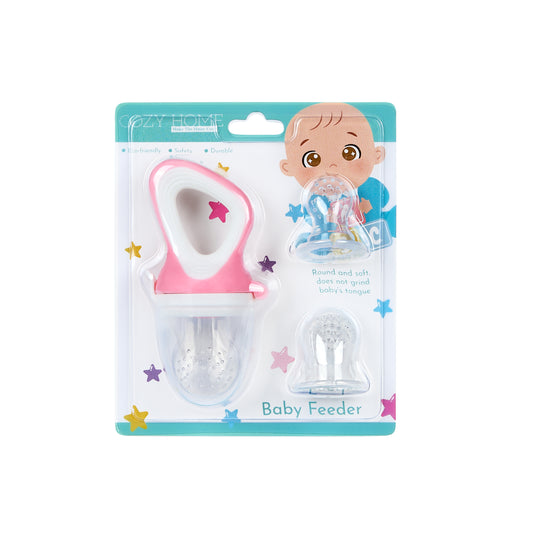 Cozy Home Fancy Baby Teether Fruit Feeder (Pink)