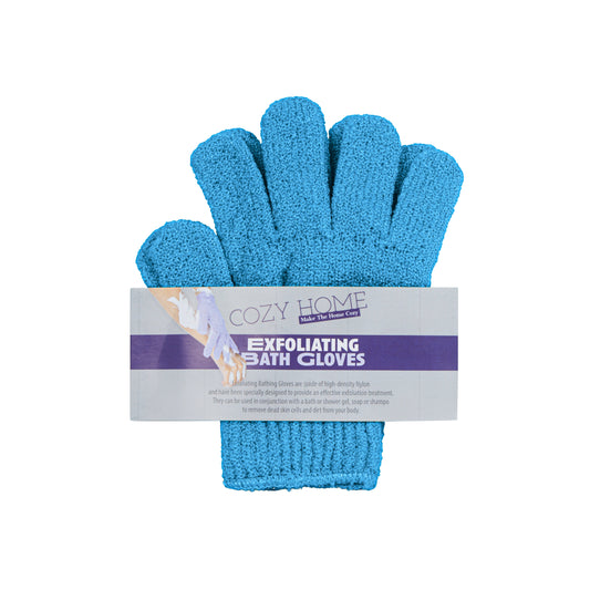 Cozy Home Bath Gloves Blue 3 pair 6pcs(Blue)