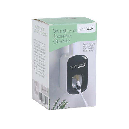 Cozy Home Wall-Mounted Toothpaste Dispenser Black 6 pcs per box(Black)