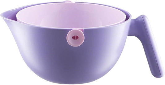 Cozy Home Strainer Bowl (Purple)
