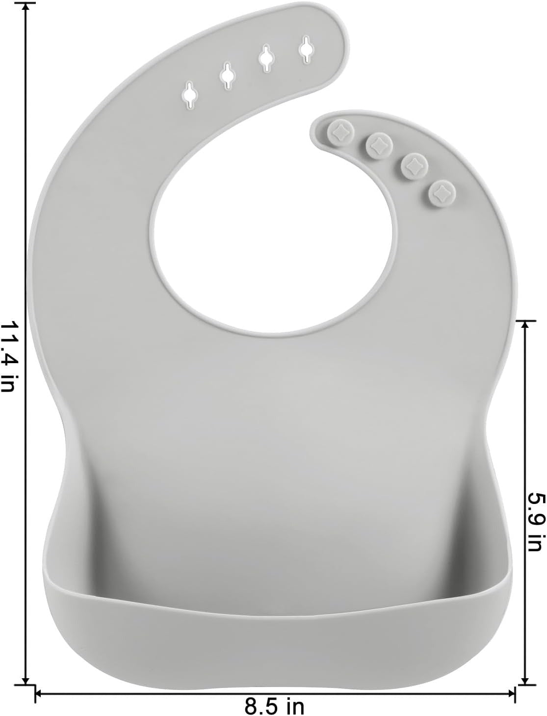 Cozy Home Silicon Bib with open pocket (Maroon)